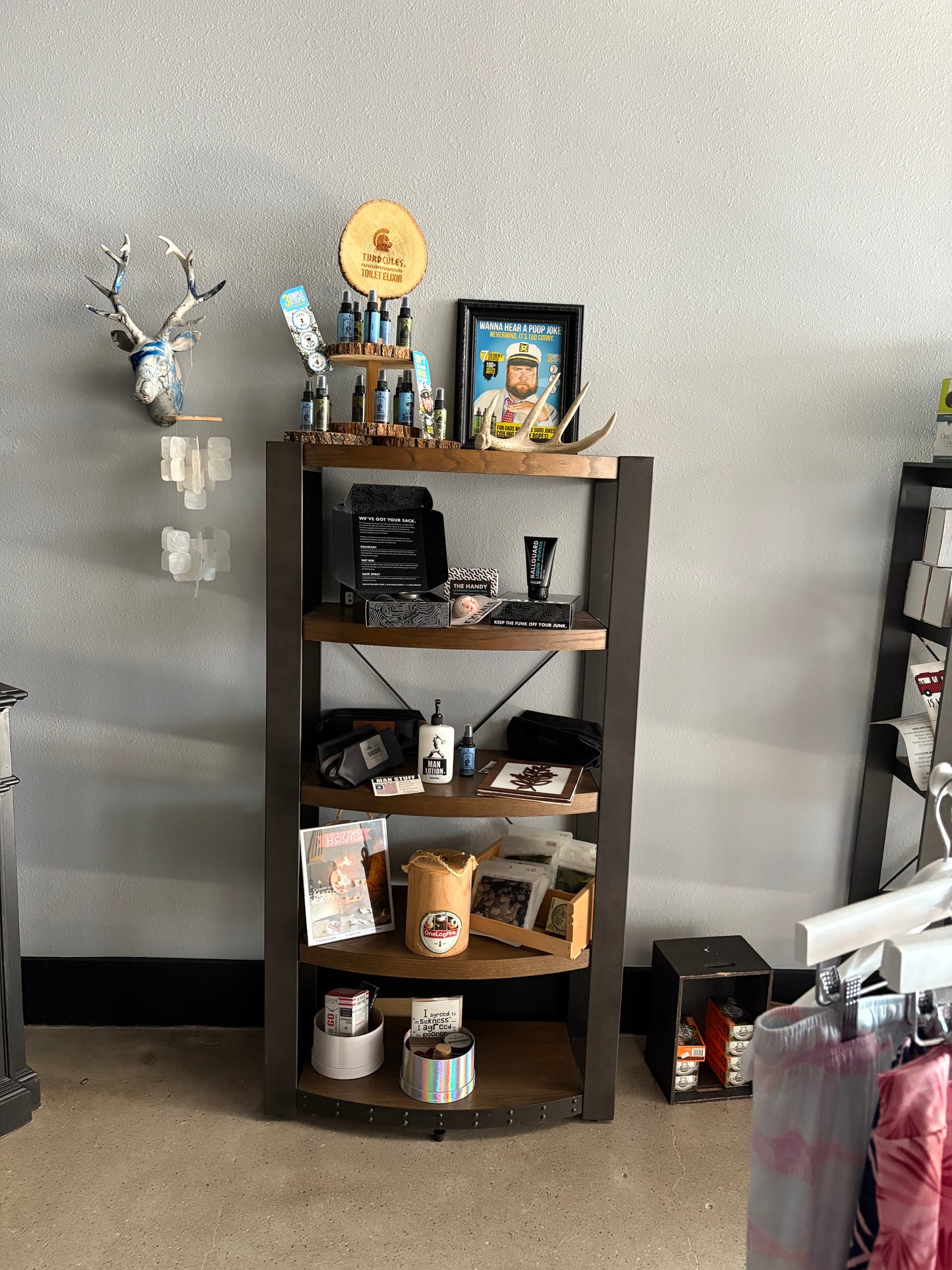 4 Shelf Wooden Product Display