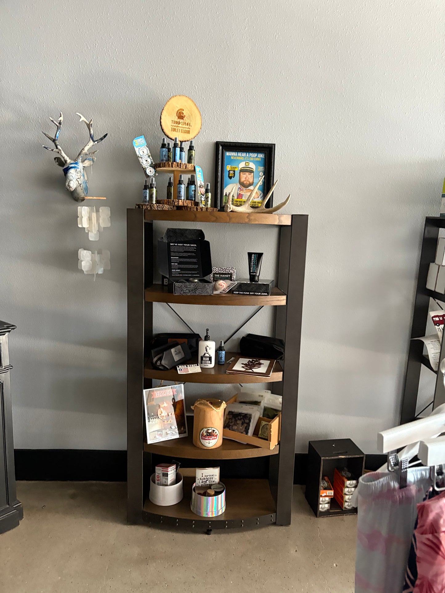 4 Shelf Wooden Product Display