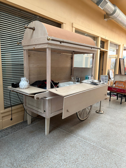 Wooden Flower Cart